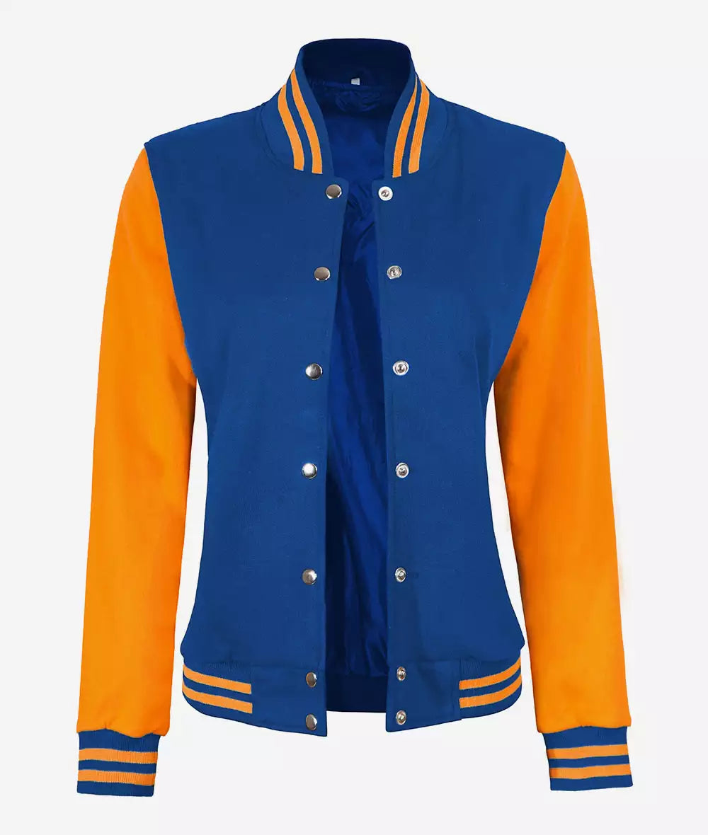 Women's Letterman Baseball Style Varsity Jacket  LSW-0079