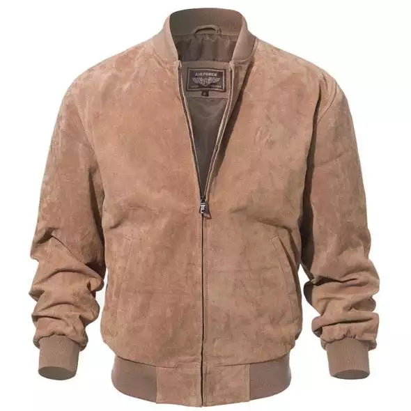 Men's Premium Suede Bomber Jacket LSM-0085
