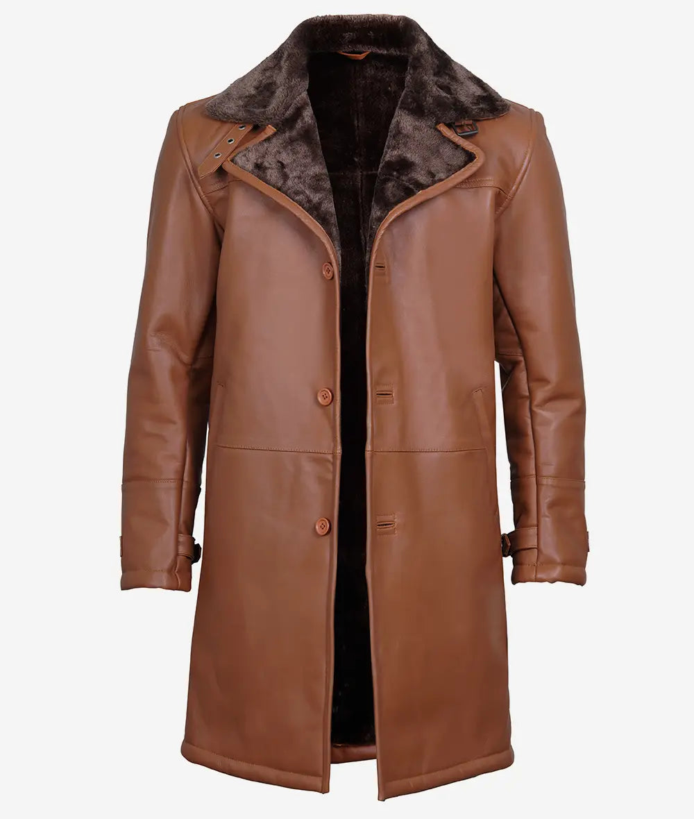 Men's Shearling Leather Winter Coat LSM-0059